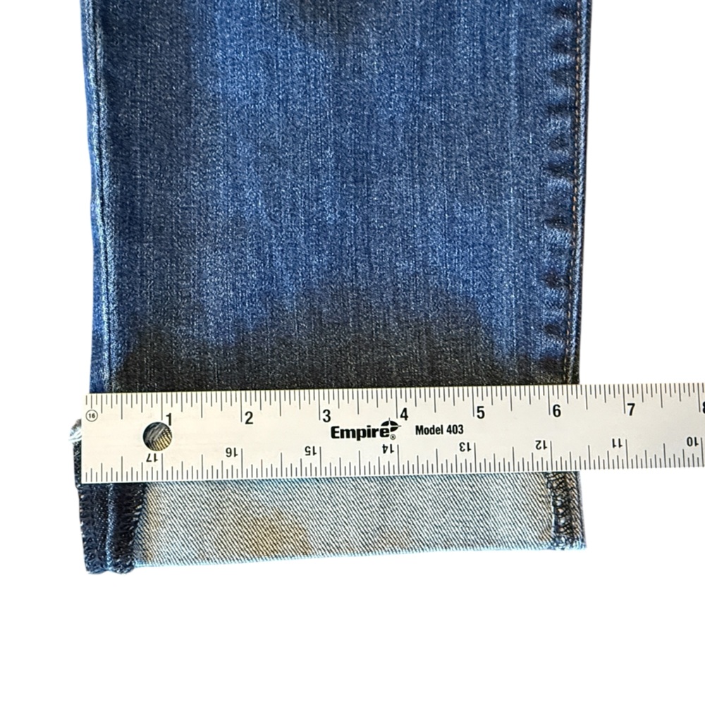 Kut from the Kloth Amy Ankle Straight Leg Jeans Distressed Cuffed Women’s 10 - Picture 16 of 16